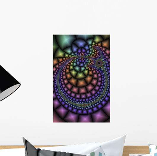 Multicolored Abstract Wall Mural