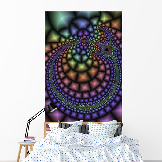 Multicolored Abstract Wall Mural