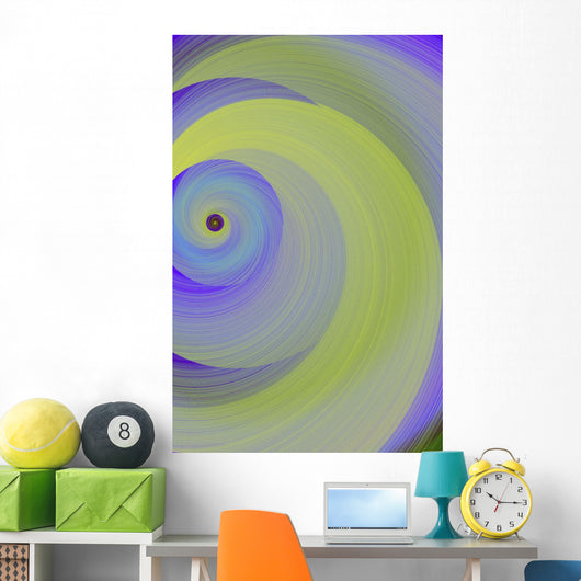 Swirling Abstract Wall Mural