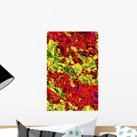 Multicolored Abstract Wall Mural