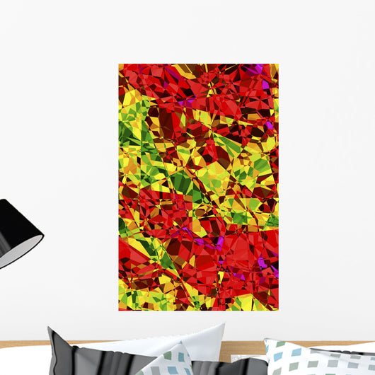 Multicolored Abstract Wall Mural