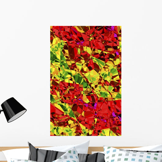 Multicolored Abstract Wall Mural