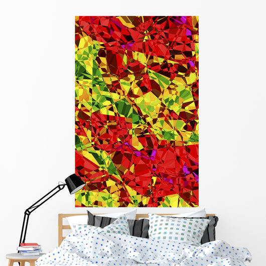 Multicolored Abstract Wall Mural
