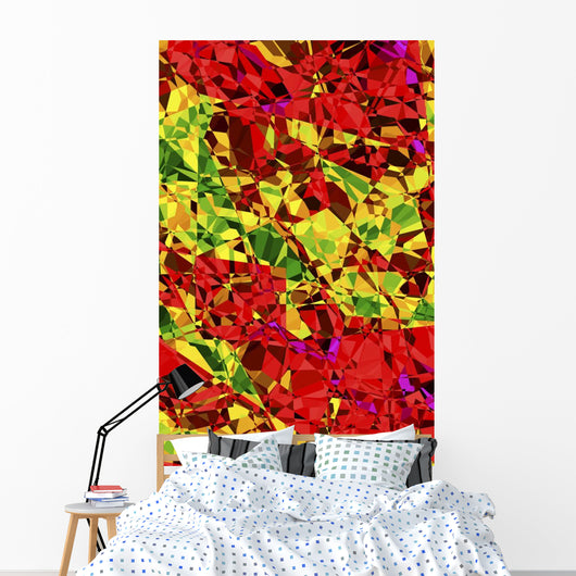 Multicolored Abstract Wall Mural