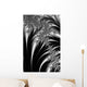 Silver And Black Abstract Wall Mural