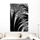 Silver And Black Abstract Wall Mural
