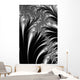 Silver And Black Abstract Wall Mural