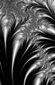Silver And Black Abstract Wall Mural