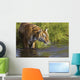 Tiger Standing In Water Wall Mural