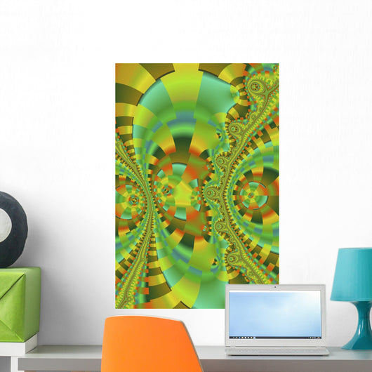 Multicolored Abstract Wall Mural