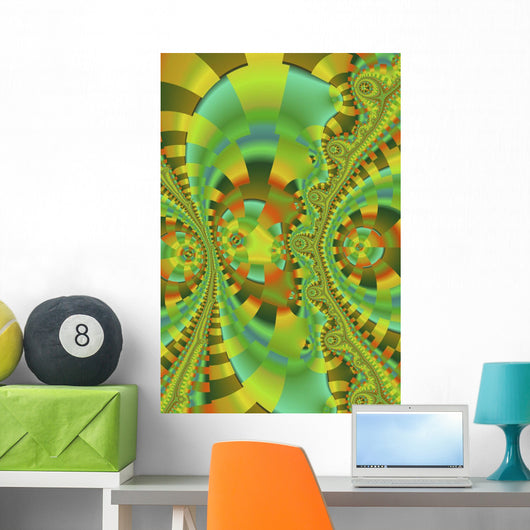 Multicolored Abstract Wall Mural