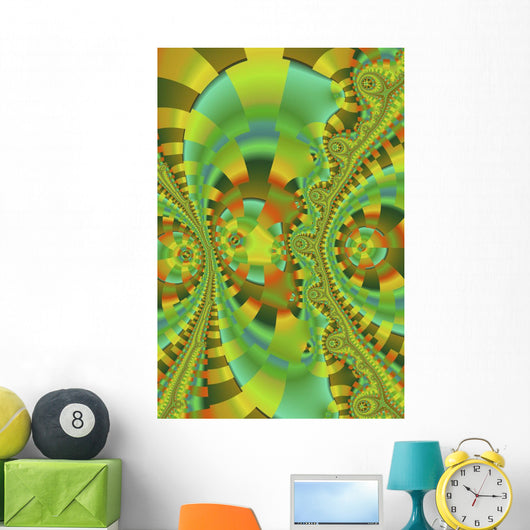 Multicolored Abstract Wall Mural