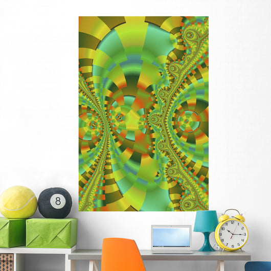 Multicolored Abstract Wall Mural