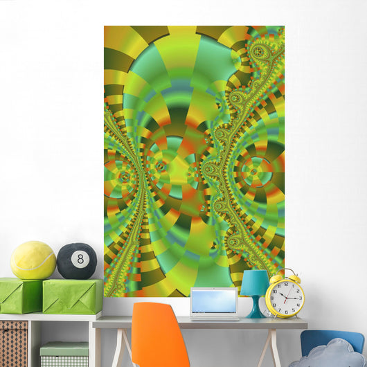 Multicolored Abstract Wall Mural