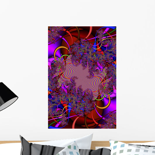 Multicolored Abstract Wall Mural
