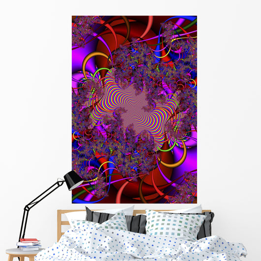 Multicolored Abstract Wall Mural