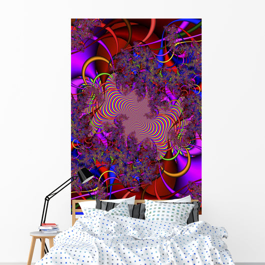 Multicolored Abstract Wall Mural