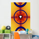 Multi-Coloured Abstract Wall Mural