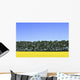 Canola Field And Trees Wall Mural