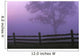 Fenceline Silhouette With Tree Wall Mural