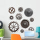 Old Gears and Cogs Wall Decal Sticker Set