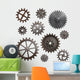 Old Gears and Cogs Wall Decal Sticker Set