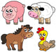 Cute Country Animals Collection
