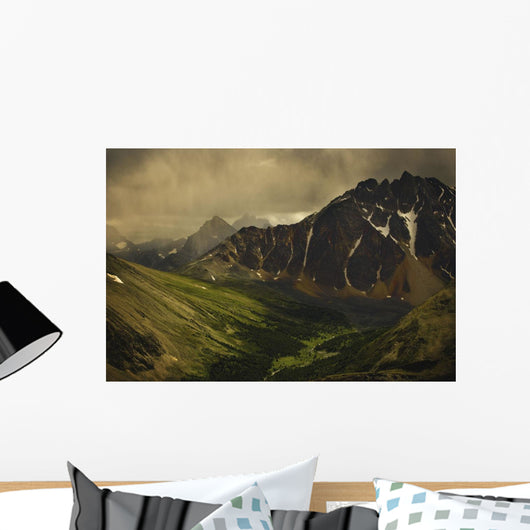 Storm Clouds In Valley Wall Mural