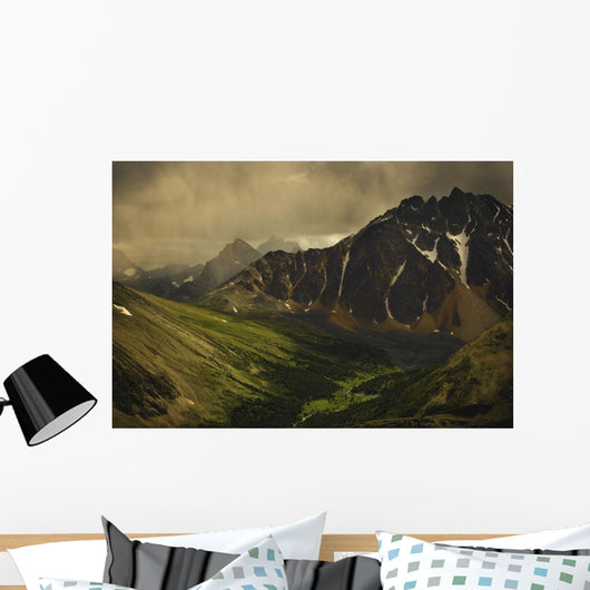 Storm Clouds In Valley Wall Mural