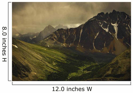 Storm Clouds In Valley Wall Mural