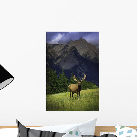 Wildlife In The Mountains Wall Mural
