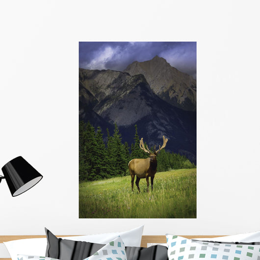 Wildlife In The Mountains Wall Mural