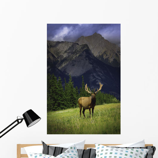 Wildlife In The Mountains Wall Mural