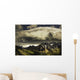 Patches Of Light Above Mountain Range Wall Mural