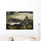 Patches Of Light Above Mountain Range Wall Mural