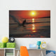 Waterskiing At Sunset Wall Mural