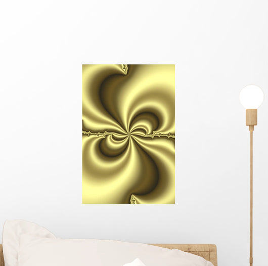 Gold Abstract Wall Mural