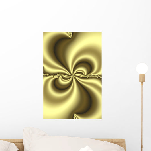 Gold Abstract Wall Mural
