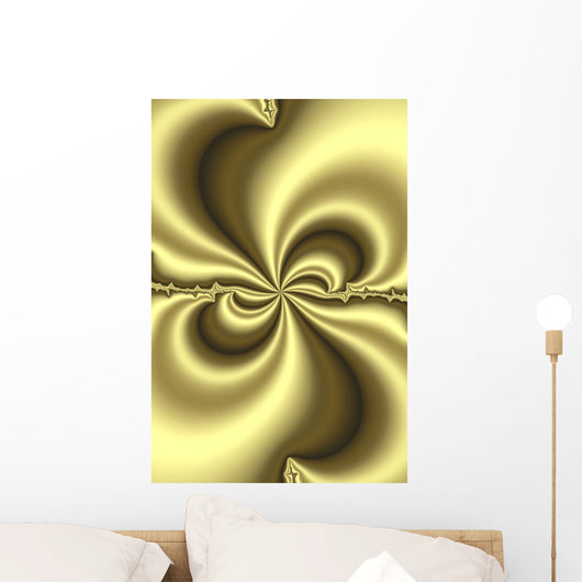 Gold Abstract Wall Mural