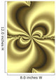Gold Abstract Wall Mural