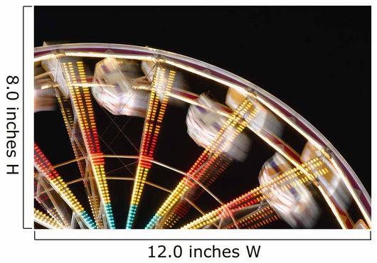 Amusement Park Ride Blurred Wall Mural