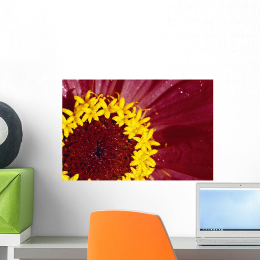 Detail Of The Inside Of A Flower Wall Mural