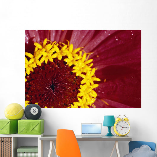 Detail Of The Inside Of A Flower Wall Mural