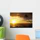 Sunrise With Palm Trees Wall Mural