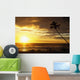 Sunrise With Palm Trees Wall Mural