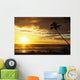 Sunrise With Palm Trees Wall Mural