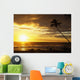 Sunrise With Palm Trees Wall Mural