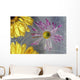 Flower Blossoms Under Ice Wall Mural