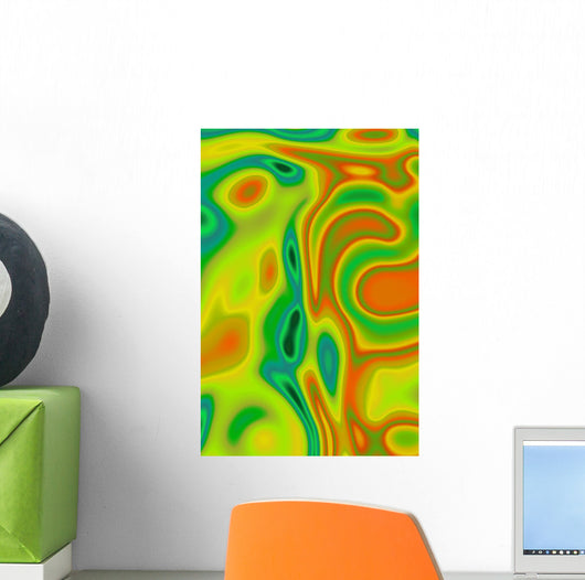Vibrant Abstract Wall Mural