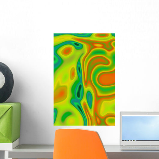 Vibrant Abstract Wall Mural